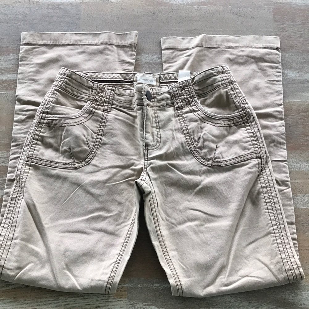 Maurices twill khaki pants